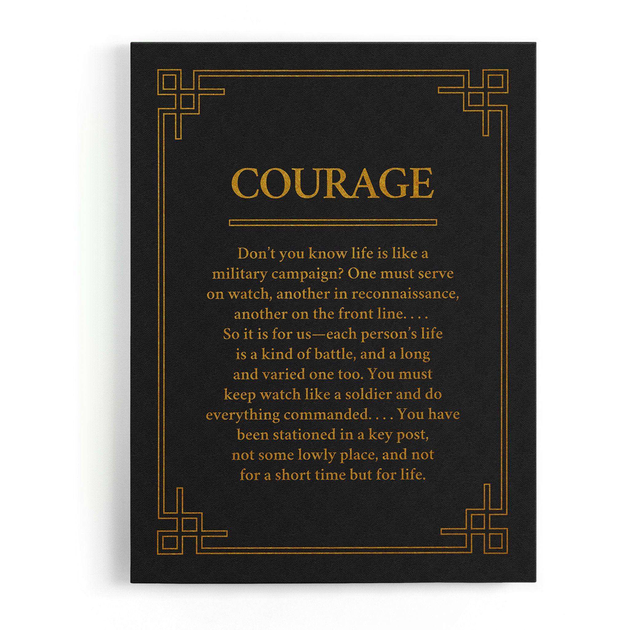 Courage Canvas Wido 30x60 cm / 12x24″ Leather 