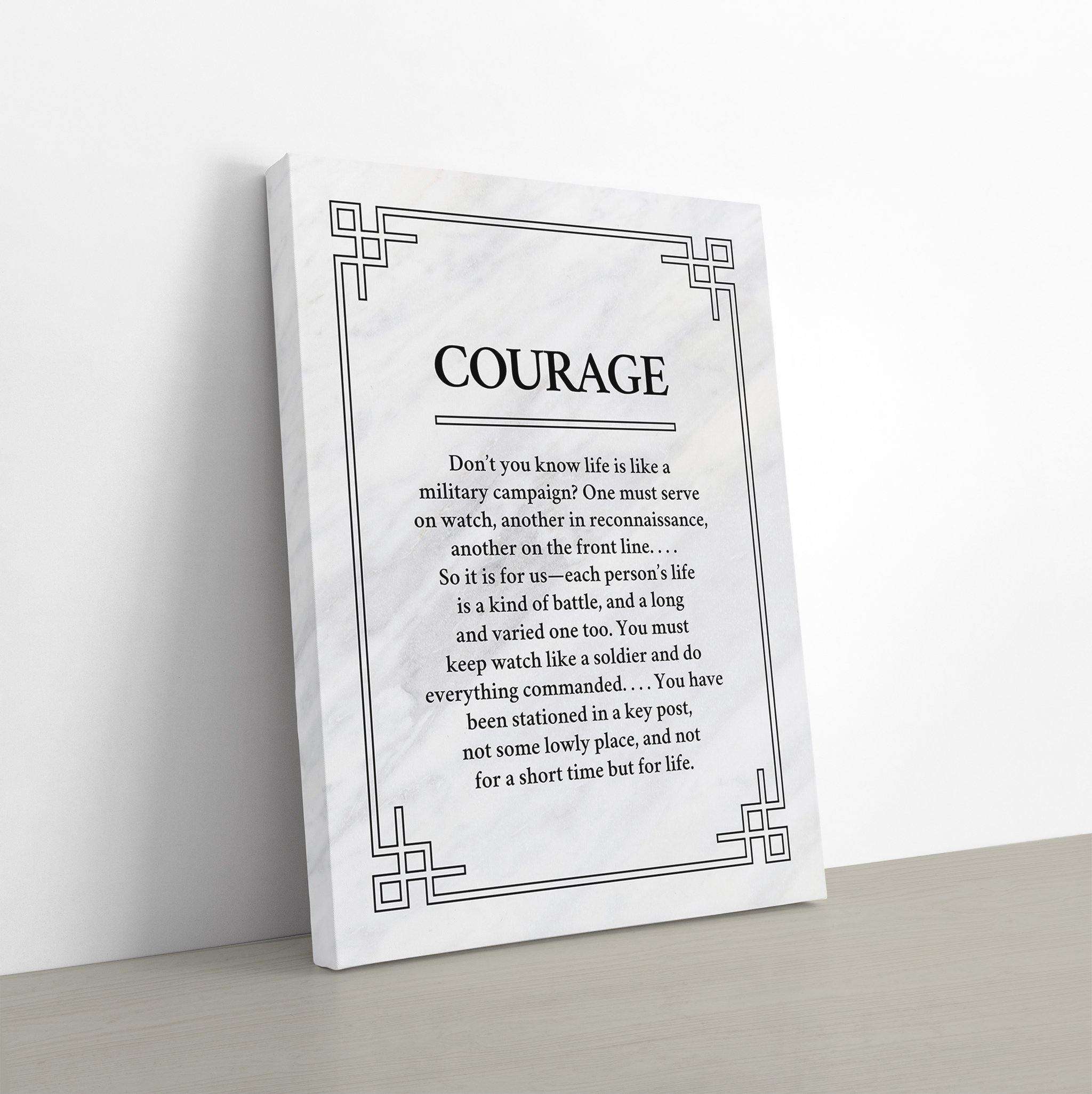 Courage Canvas Wido 60x90 cm / 24x36″ Marble 