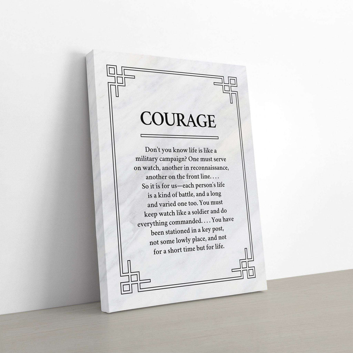 Courage Canvas Wido 60x90 cm / 24x36″ Marble 