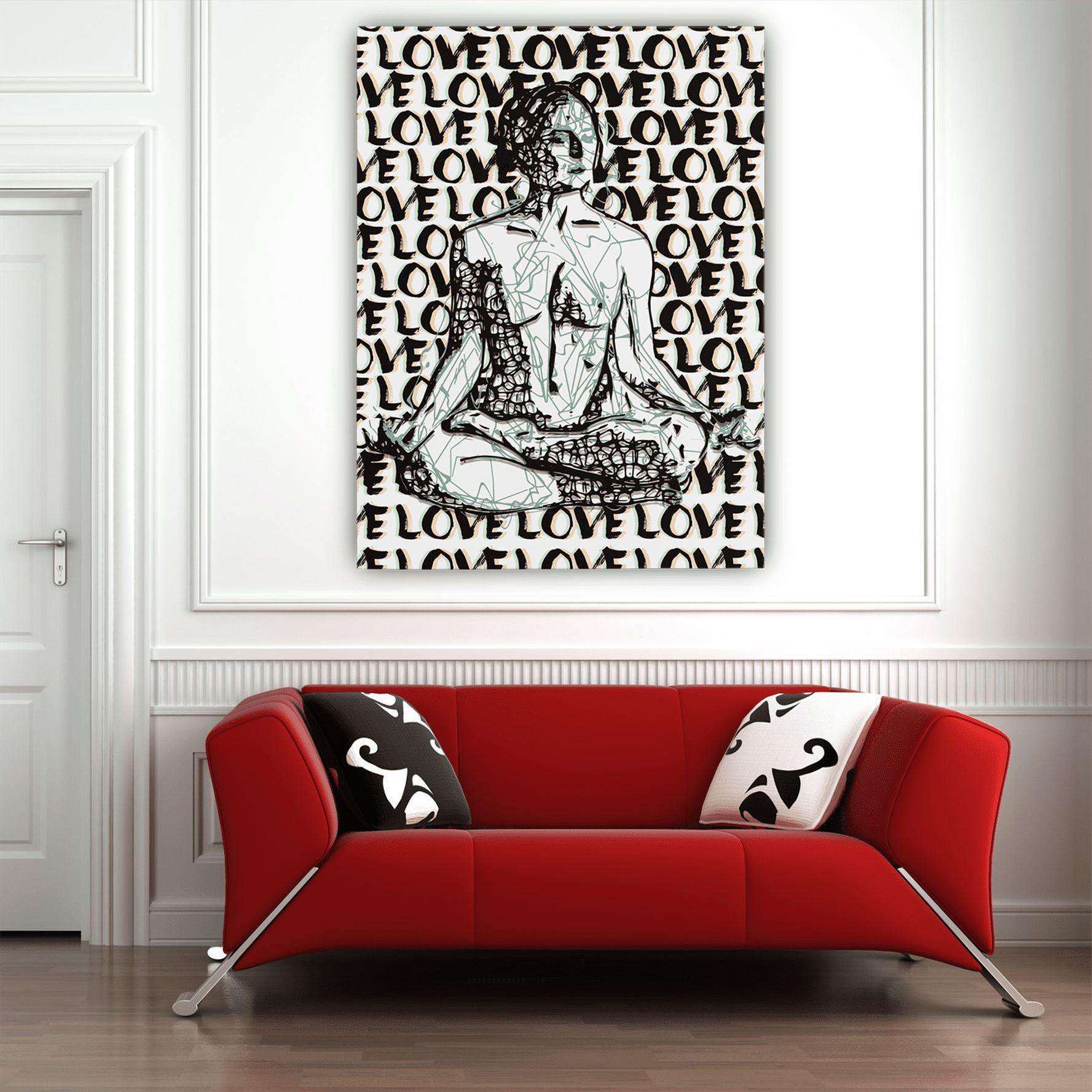 Meditation Is Love I Canvas Wido 