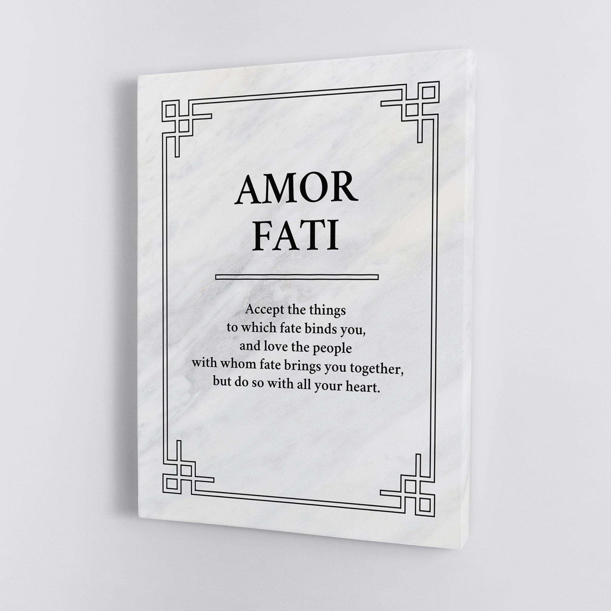 Amor Fati Canvas Wido 60x90 cm / 24x36″ Marble 