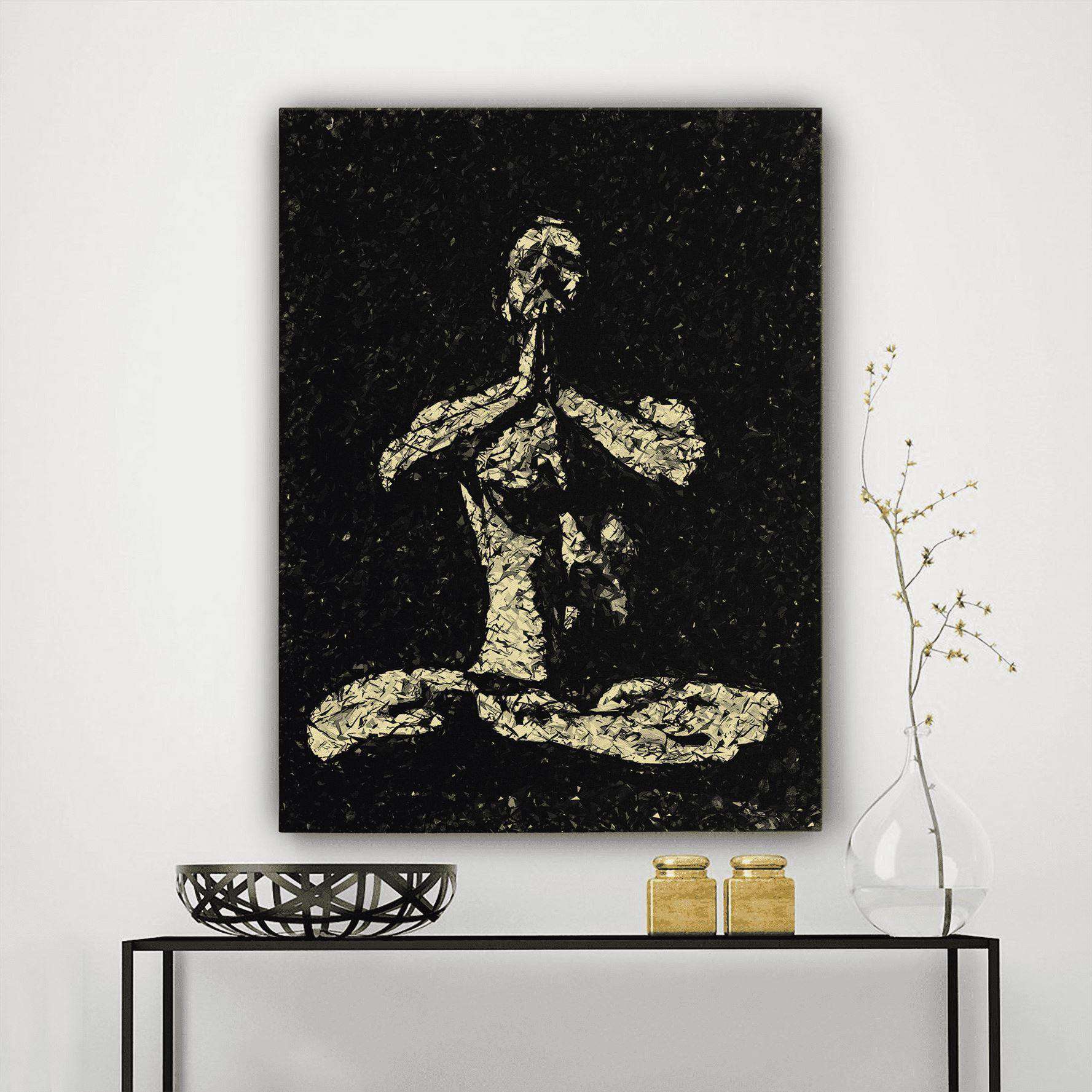 Man In Meditation Canvas Wido 