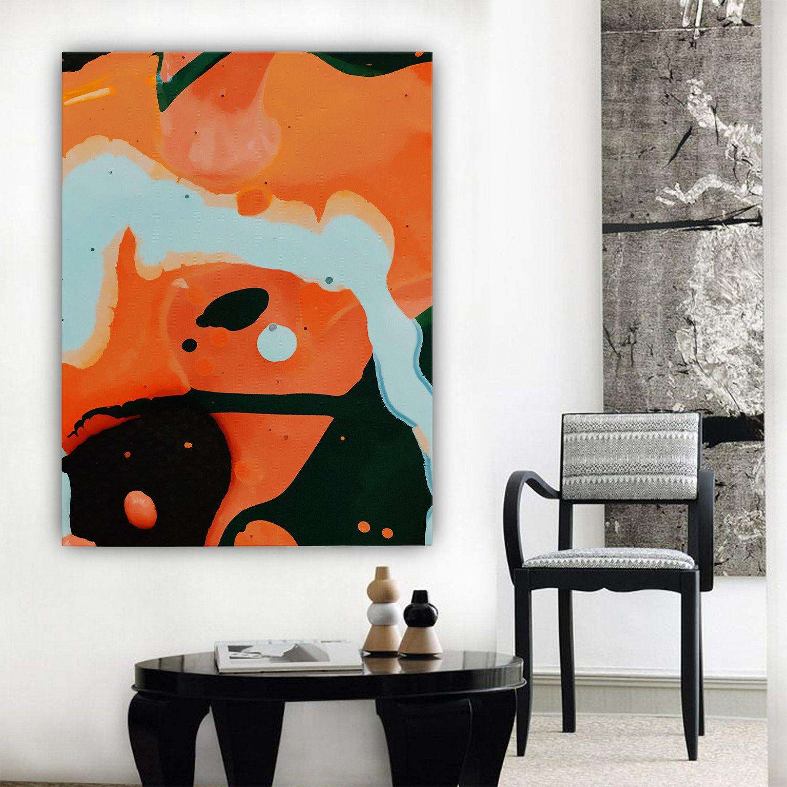 Orange Abstract Canvas Wido 