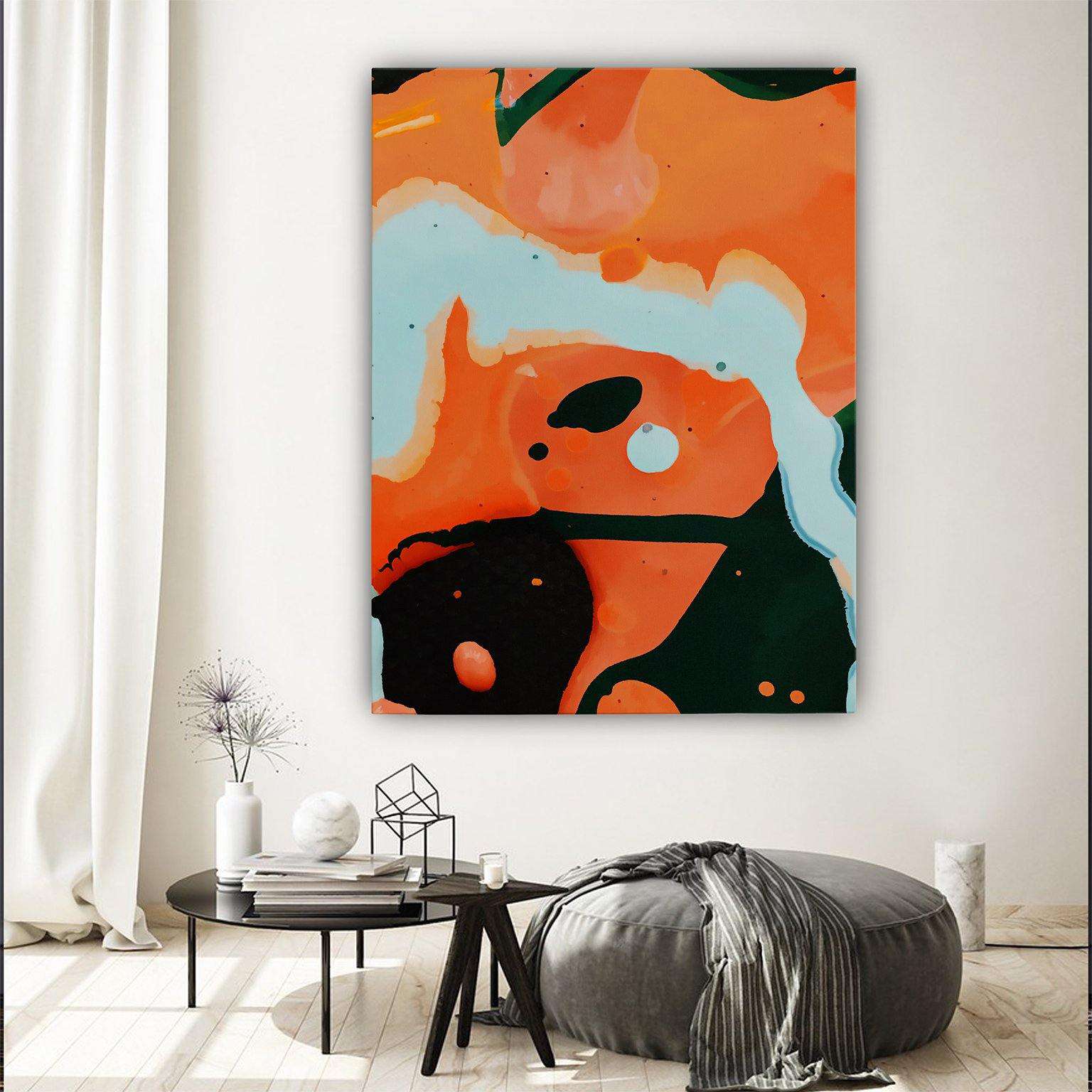 Orange Abstract Canvas Wido 