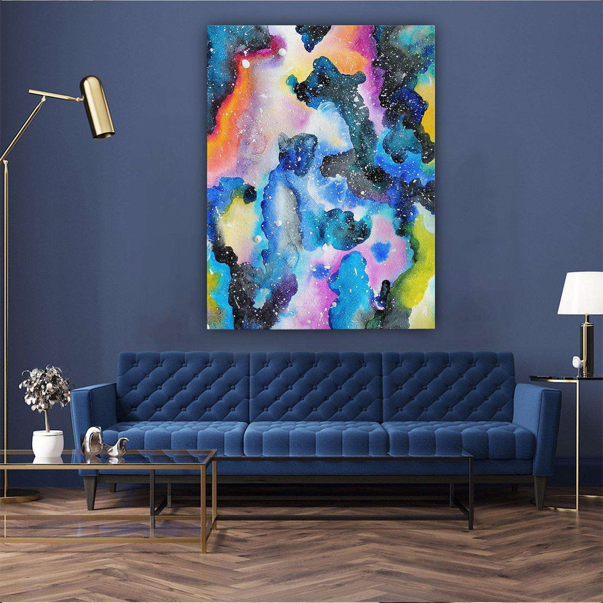 Blueish Vibes Canvas Wido 