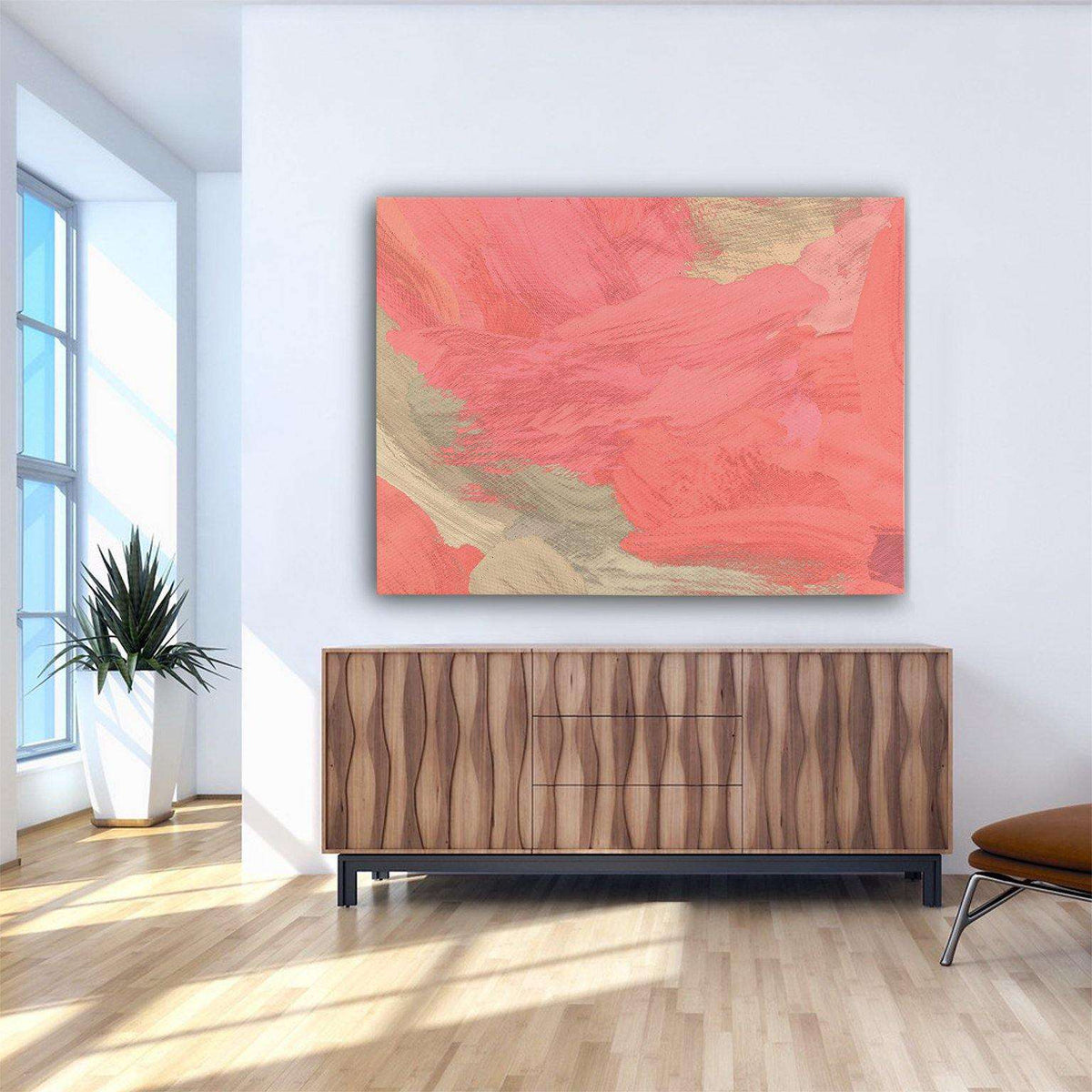 Pink Abstract Canvas Wido 