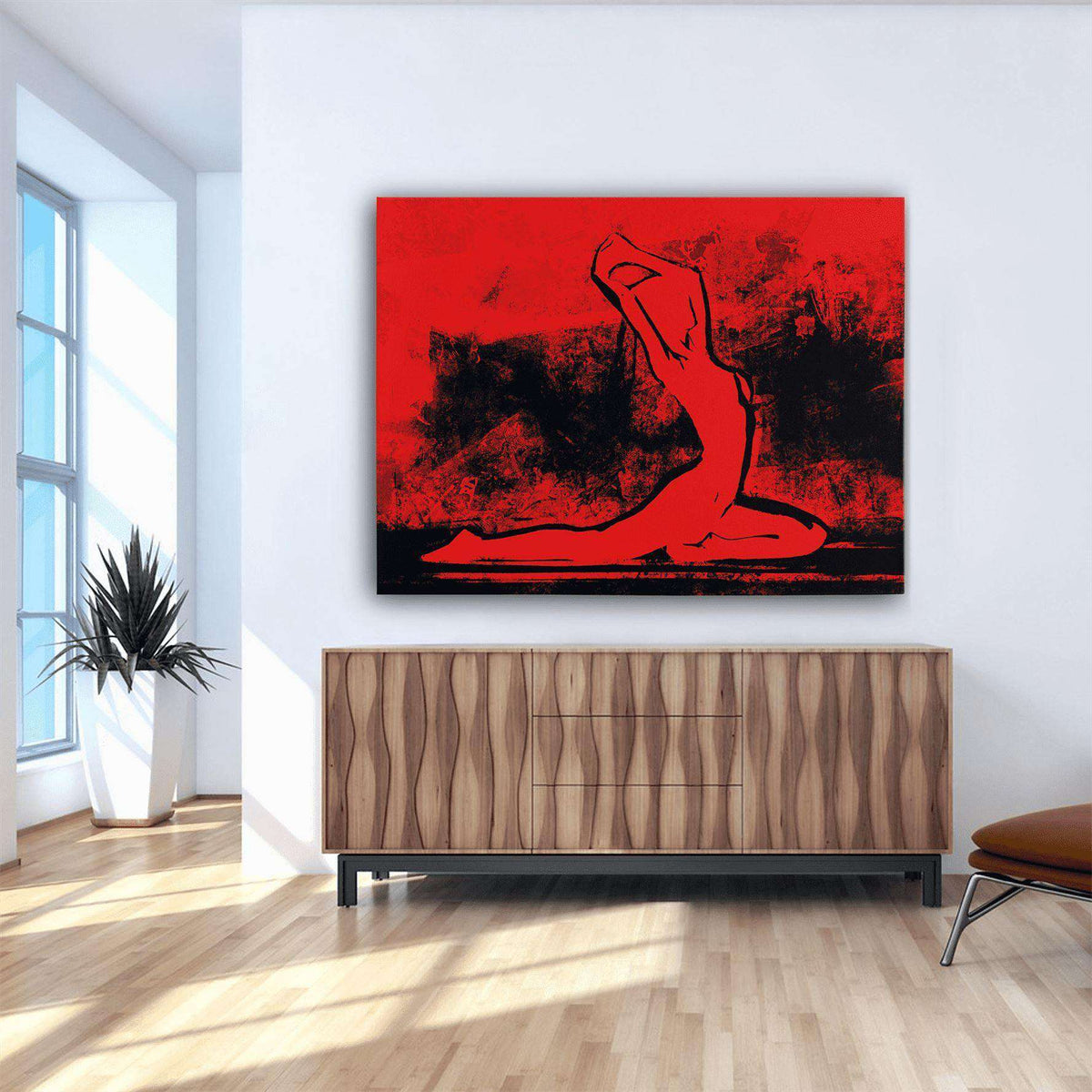 Pigeon Pose Canvas Wido 