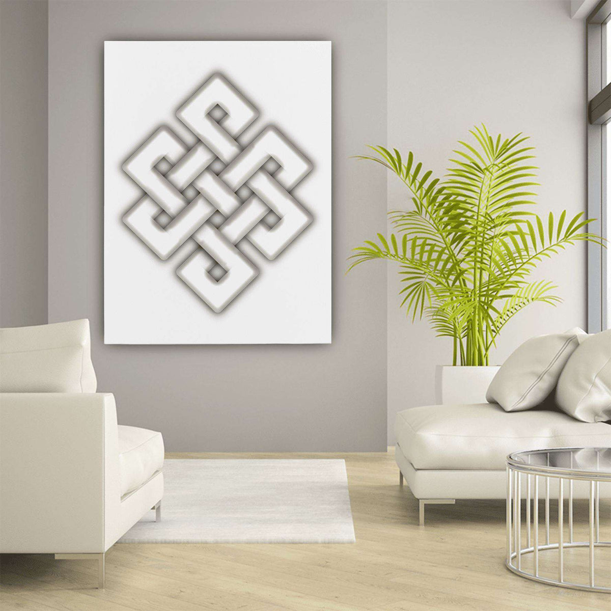 Tibetan Knot Canvas Wido 