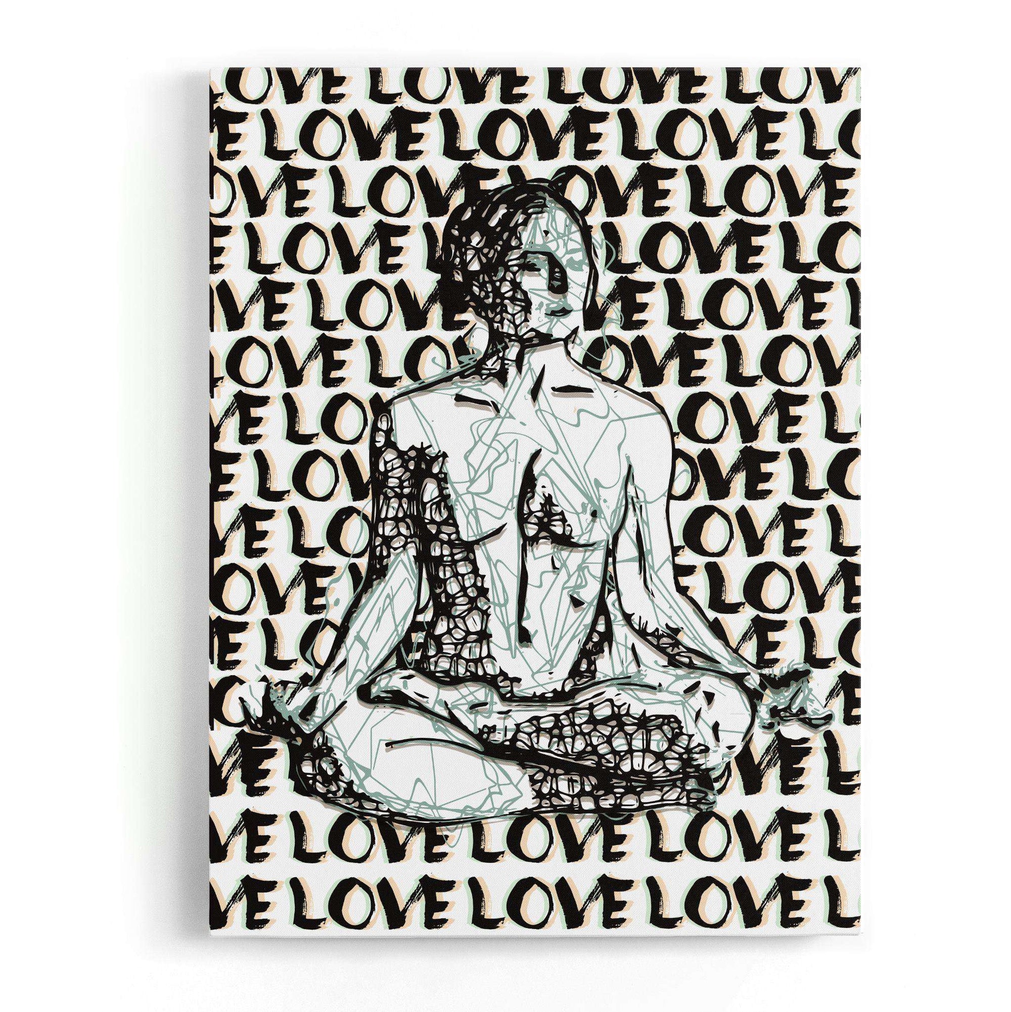Meditation Is Love I Canvas Wido 