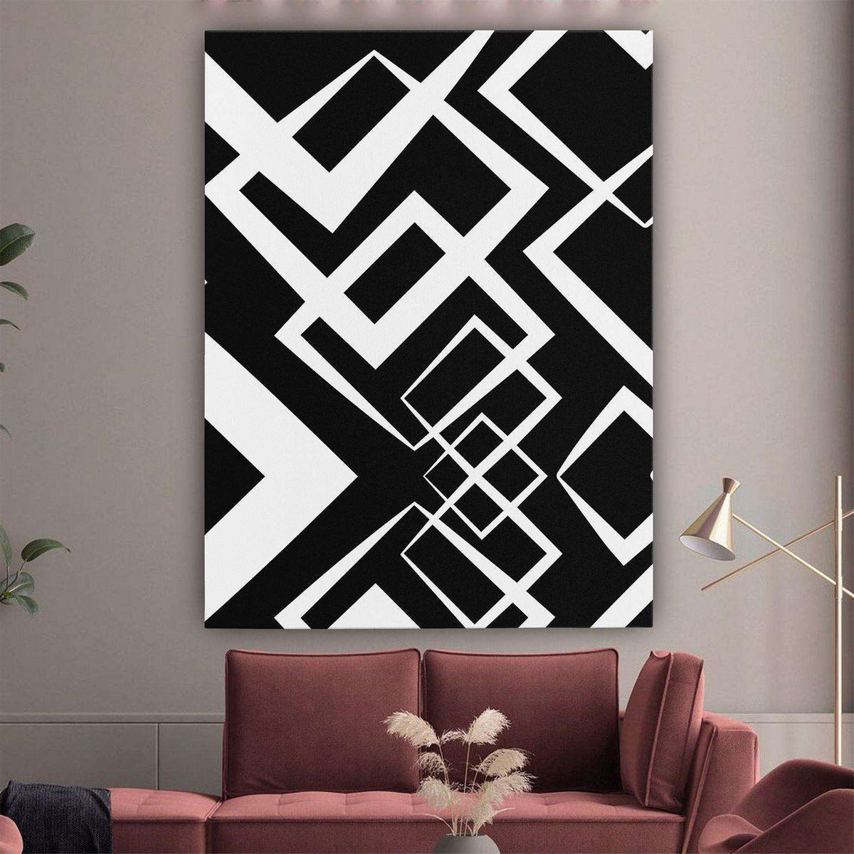 Dark Geometry Canvas Wido 