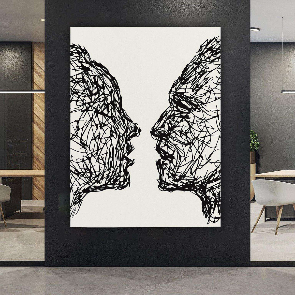 Her and Him Canvas Wido 