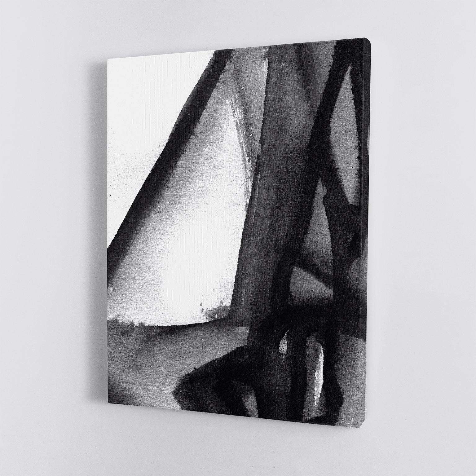 Black and White Abstract I Canvas Wido 