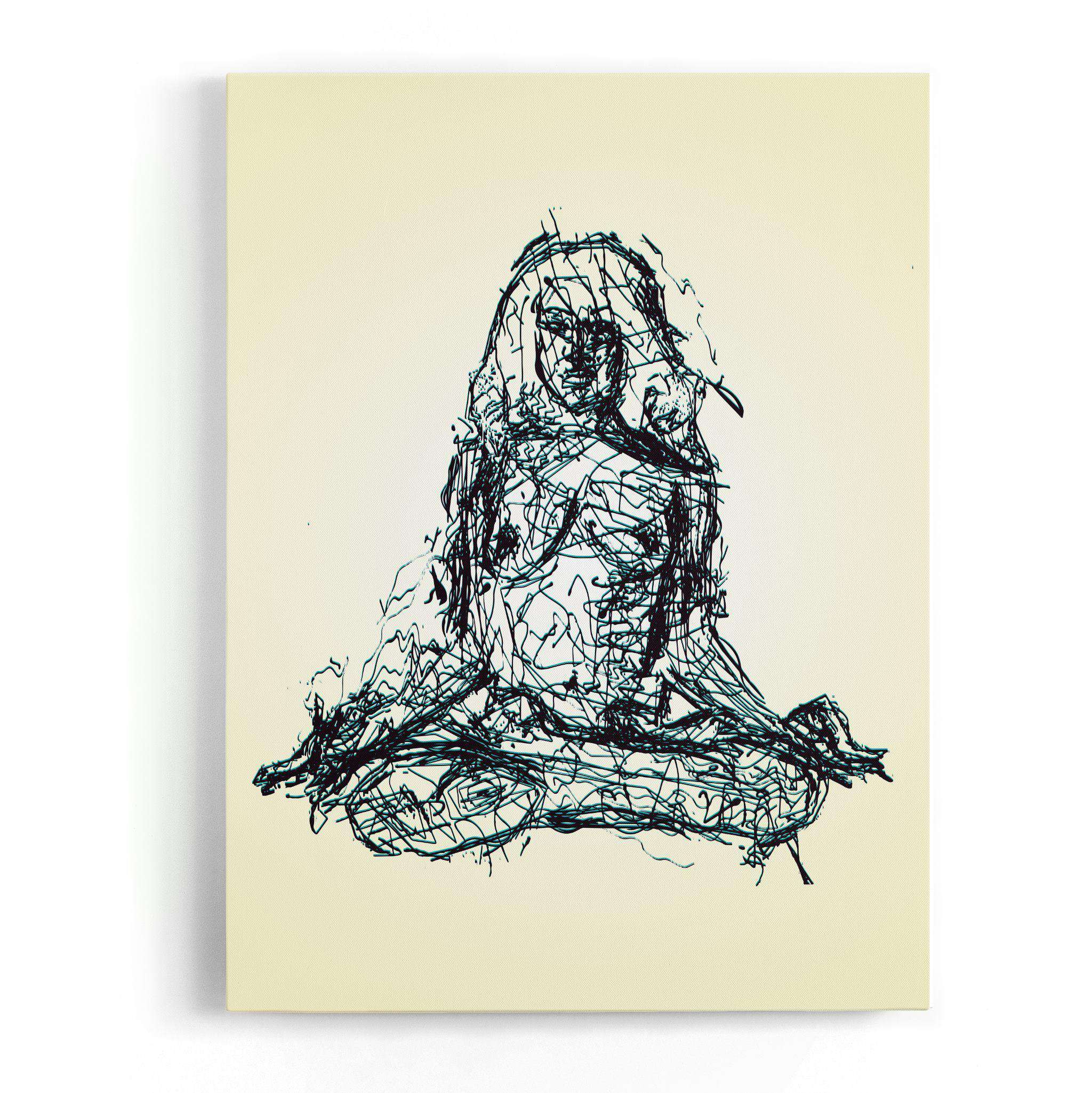 Meditation In The Nude Canvas Wido 