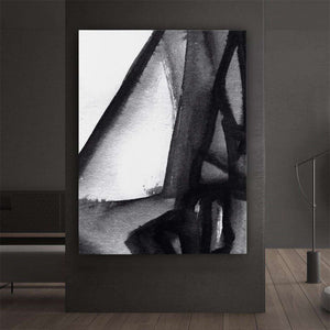 Black and White Abstract I Canvas Wido 