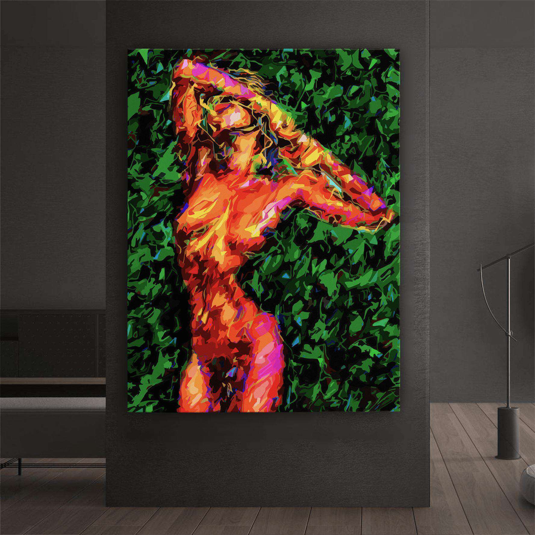 Abstract Nude I Canvas Wido 