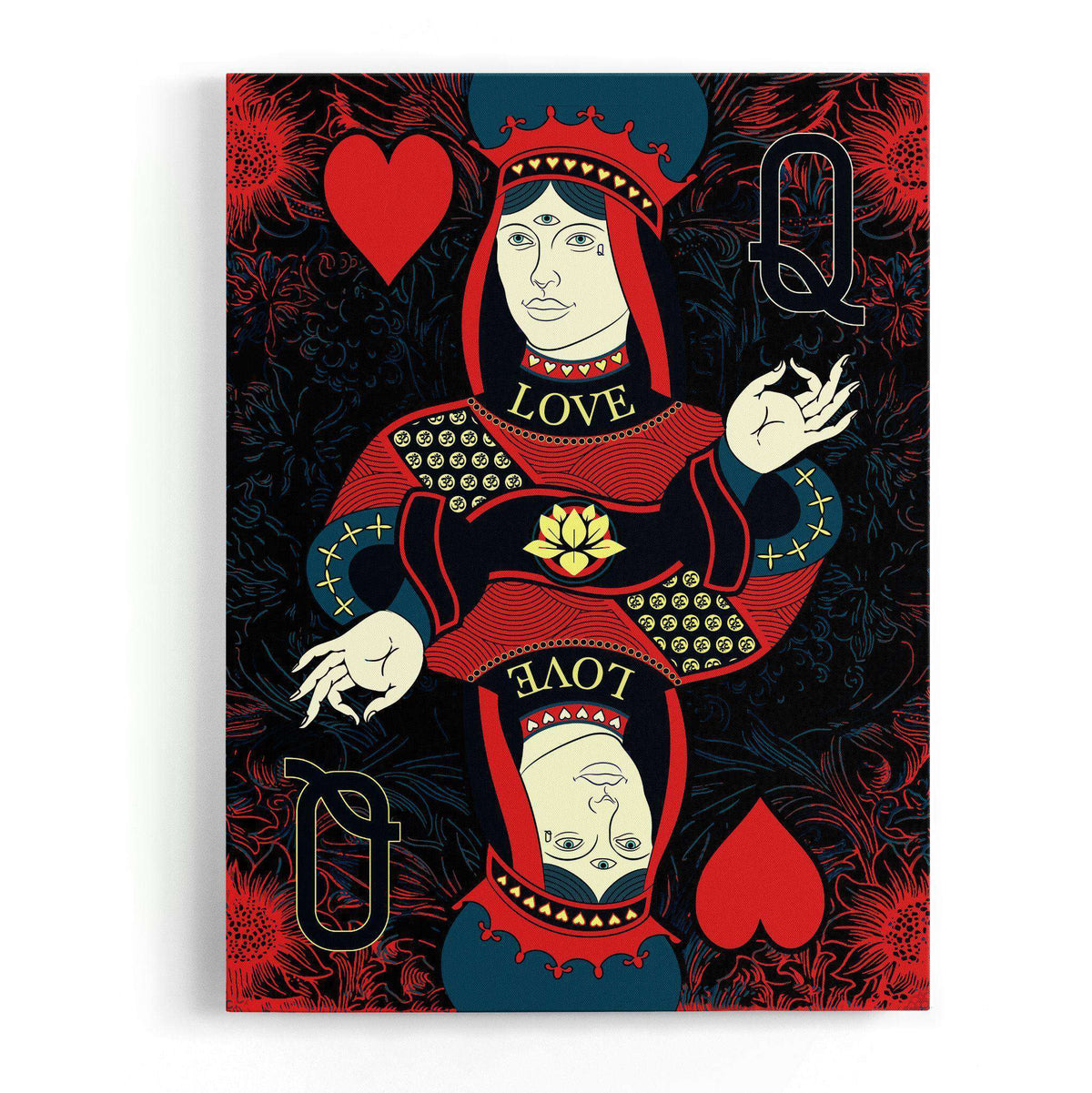 Queen Of Hearts Canvas Wido 