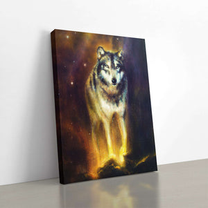 A Coupe of Wolves Canvas Magna Canvas 