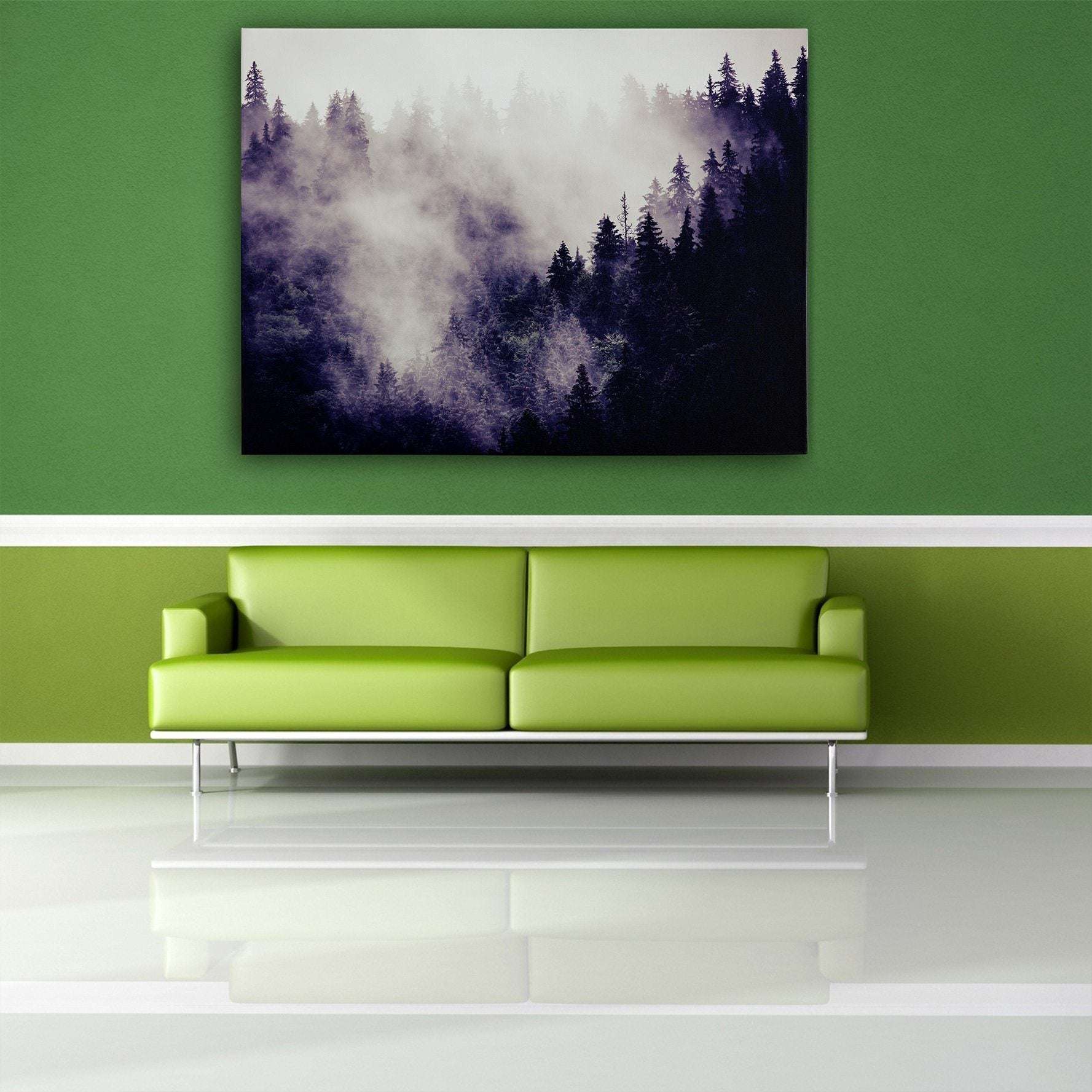 Misty Forest II Canvas Wido 