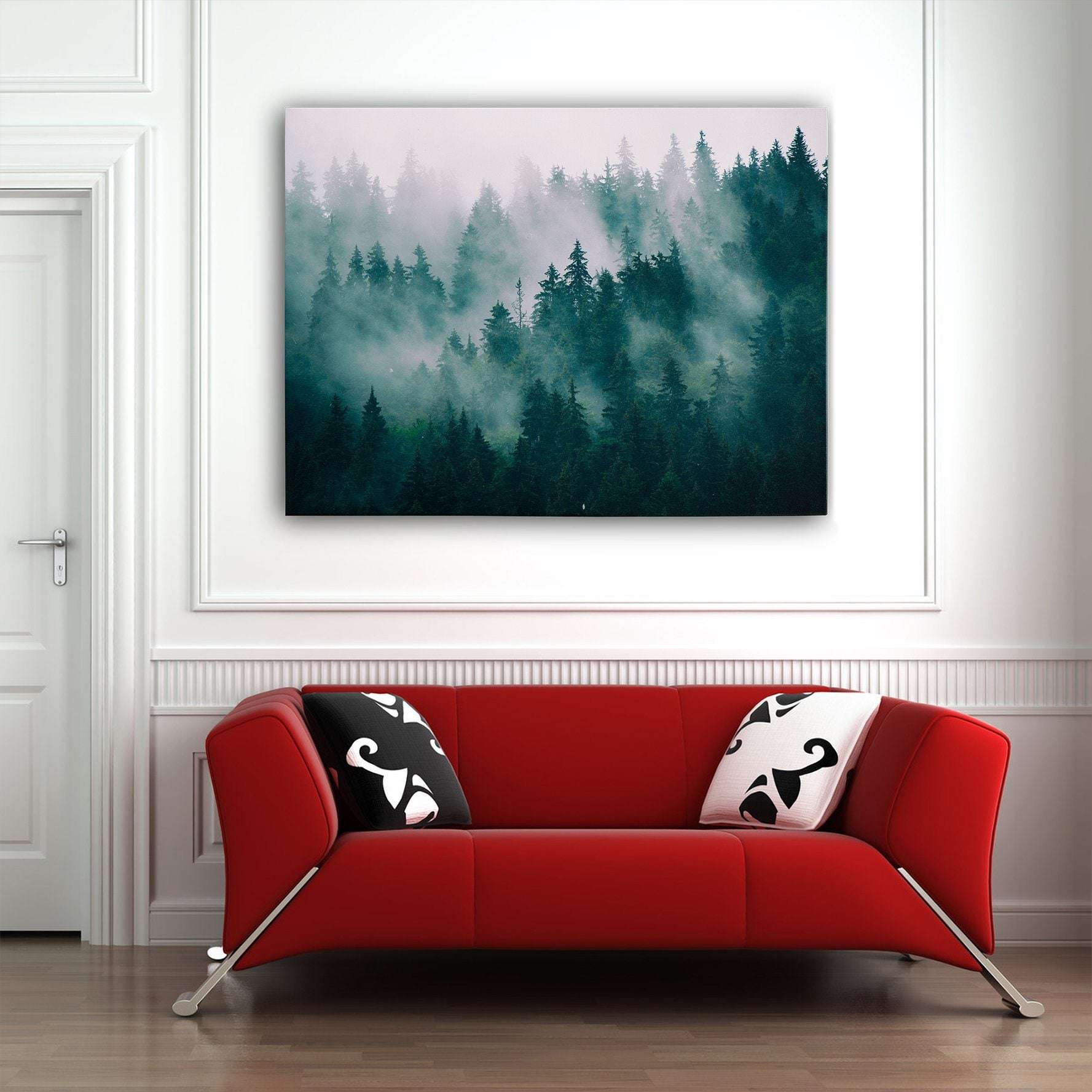 Misty Forest III Canvas Wido 