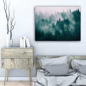 Misty Forest III Canvas Wido 