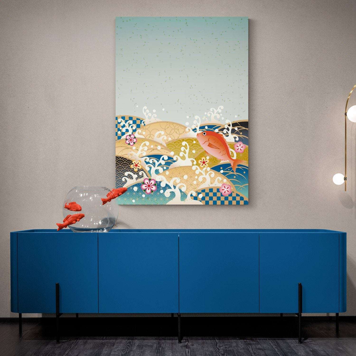 Jumping Fish Canvas Magna Canvas 