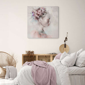 Woman With Lilies Canvas Magna Canvas 