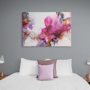 Rose Marble Abstract Canvas Magna Canvas 