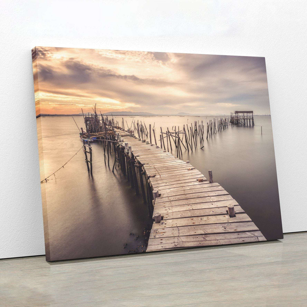 Old Wooden Pier Canvas Wido 