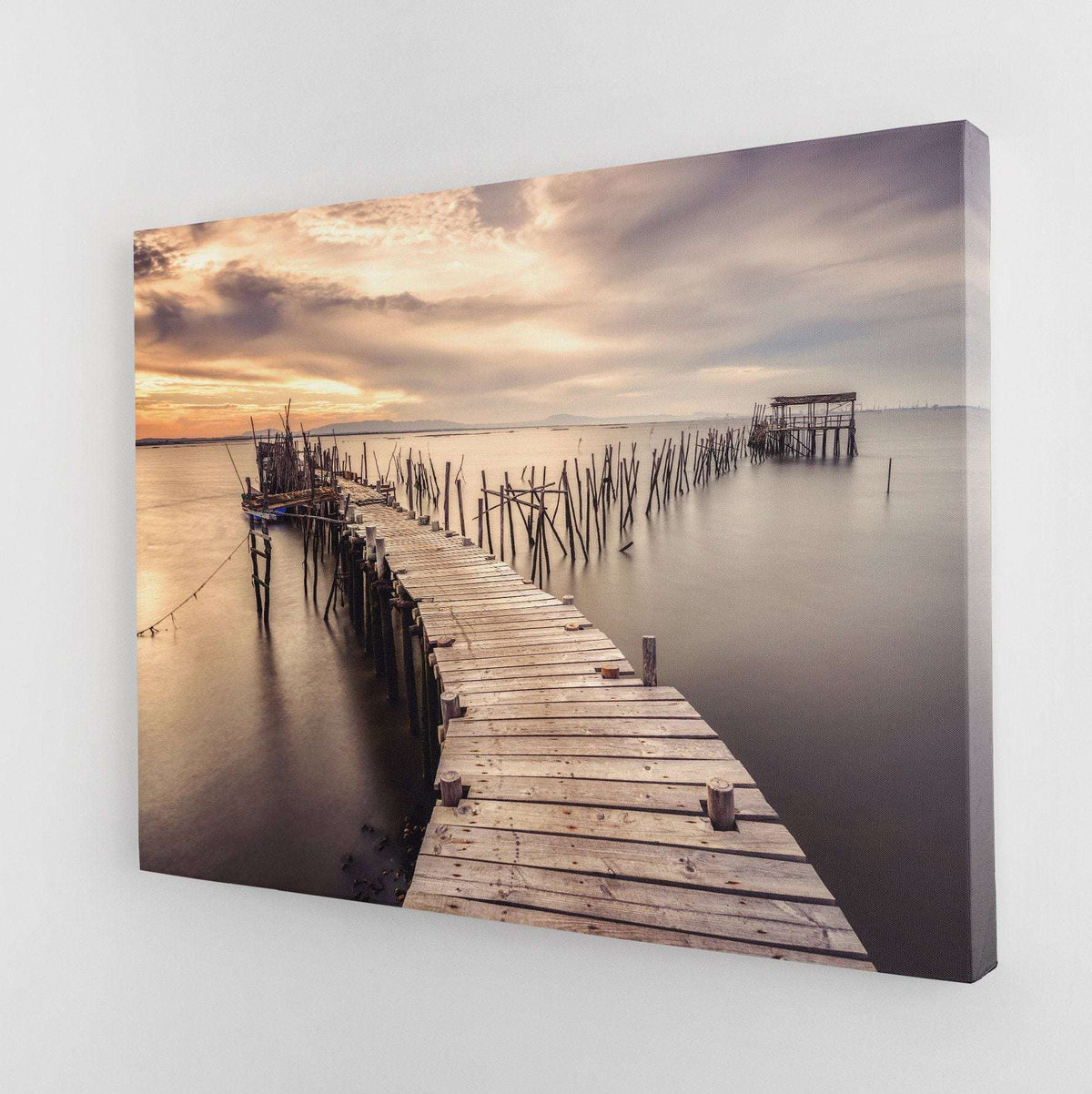 Old Wooden Pier Canvas Wido 