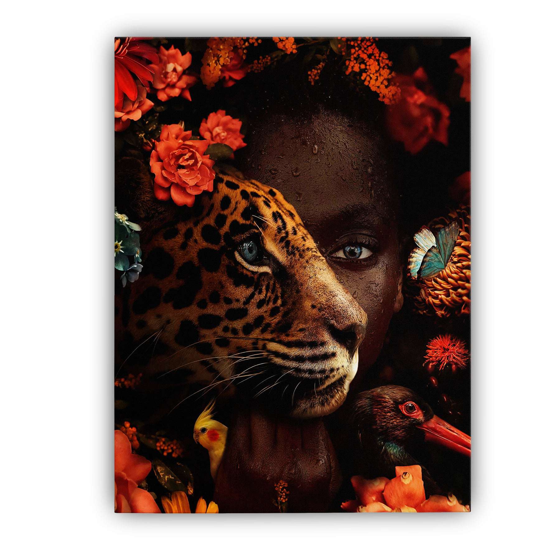 Floral Leopard