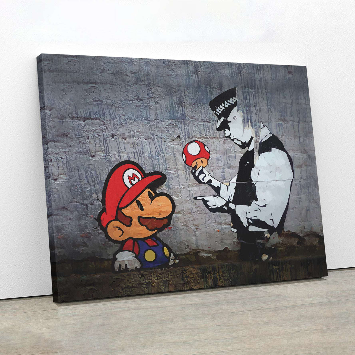 Banksy Like Mario and Cop