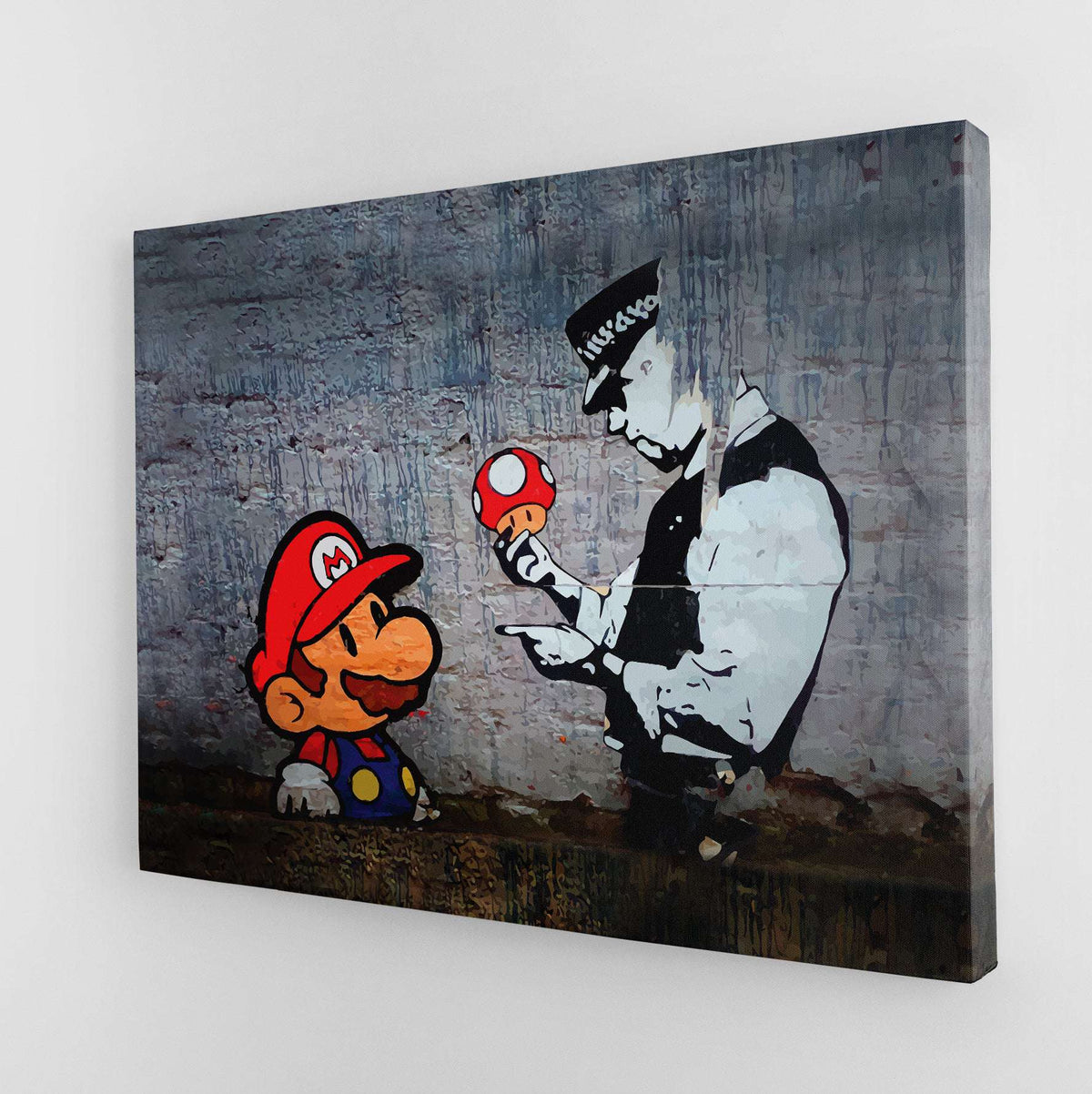 Banksy Like Mario and Cop