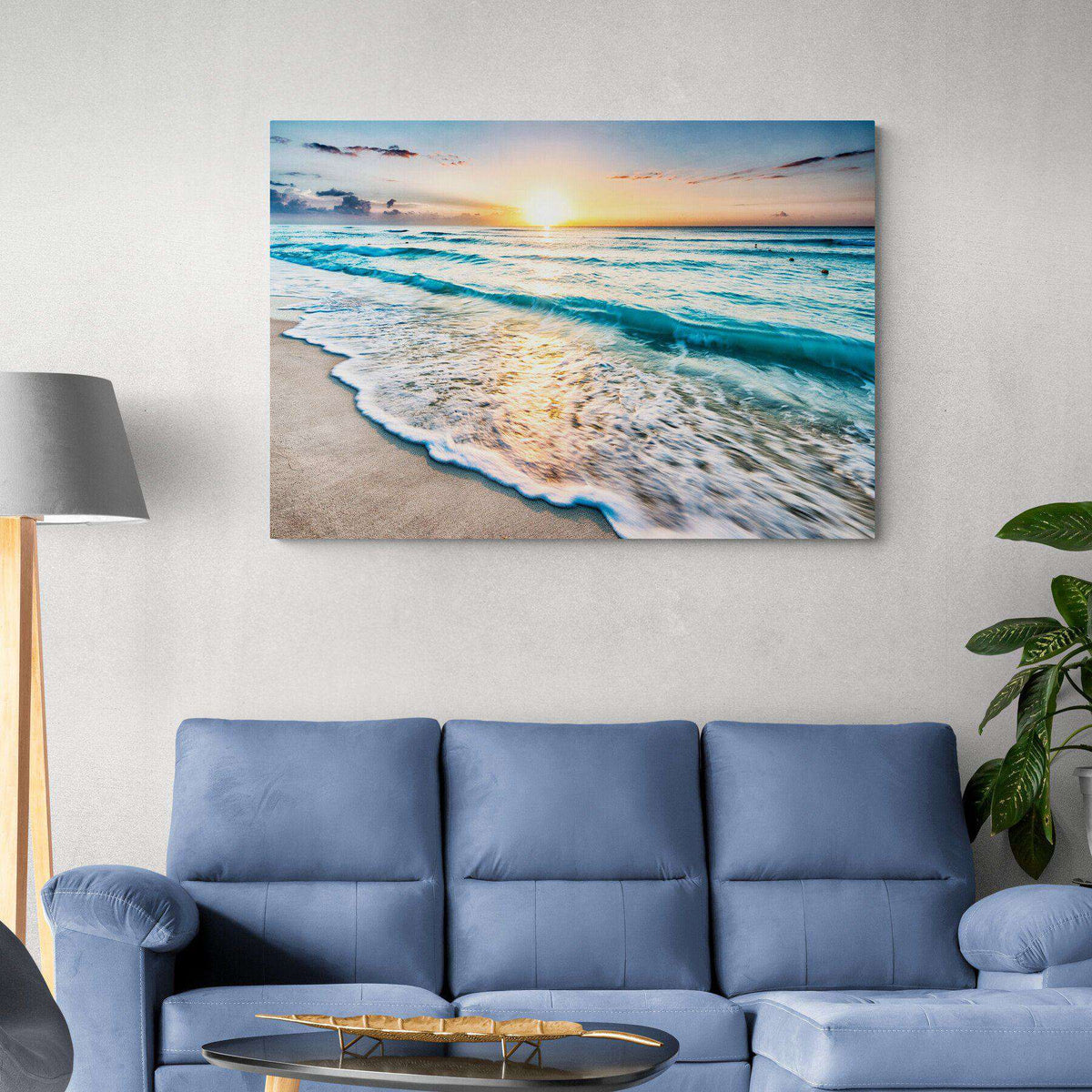 Evening Beachscape Canvas Wido 