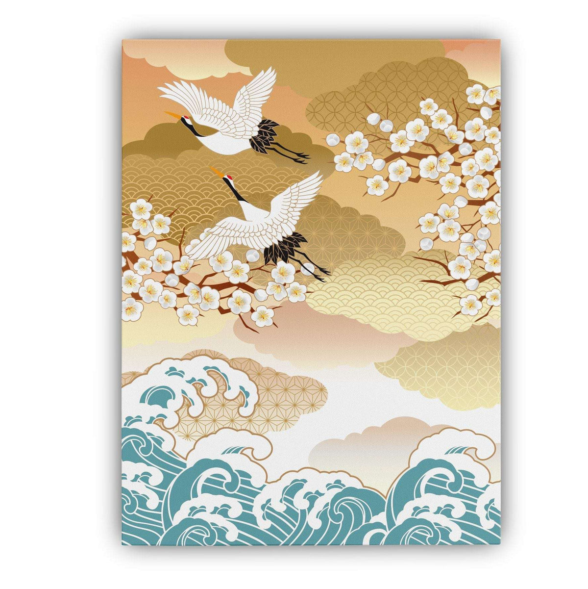 Red-Crowned Crane Canvas Magna Canvas 