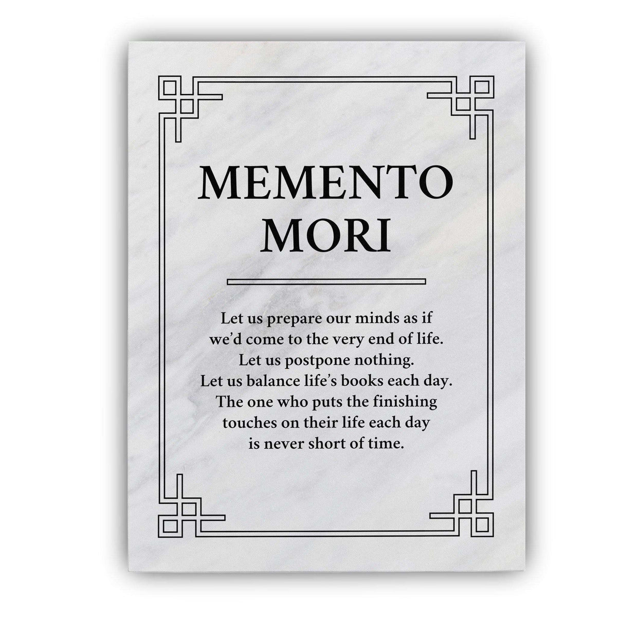 Memento Mori Canvas Wido 18&quot; x 24&quot; (USA, UK, CA) Marble 
