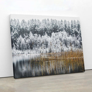 Frosty Forest Trees Canvas Magna Canvas 