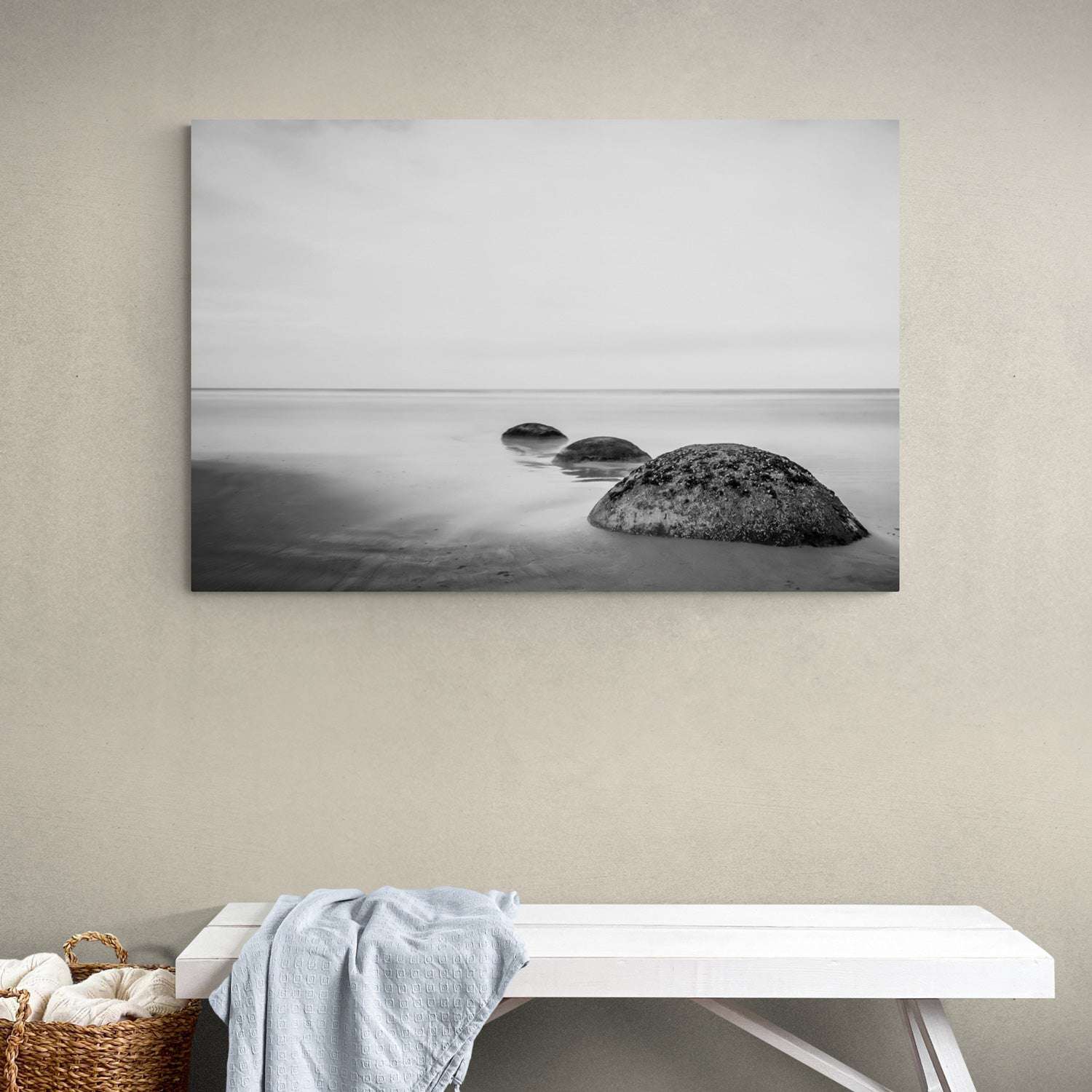 Moeraki Boulders Black & WHite