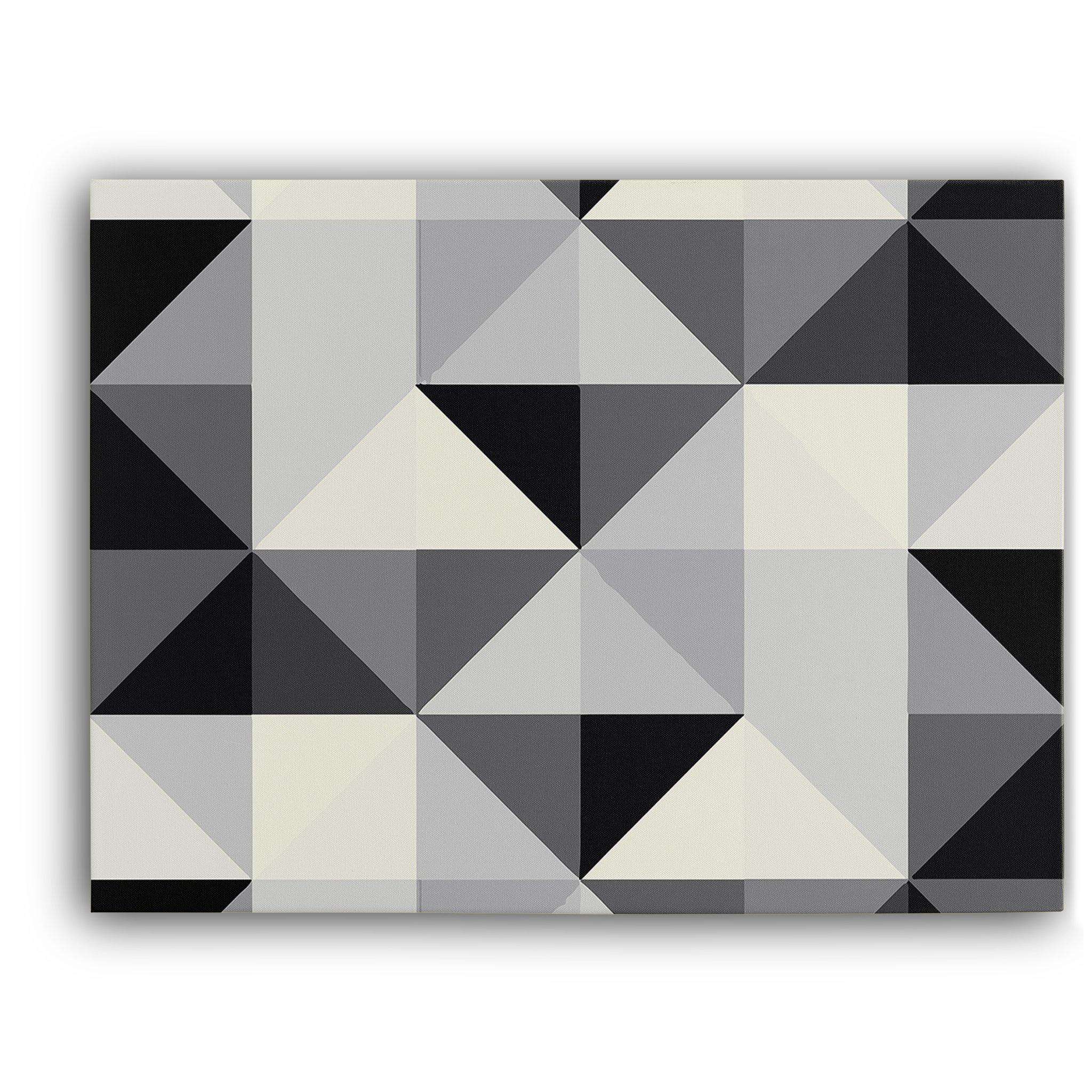 Black and White Geometry Canvas Wido 