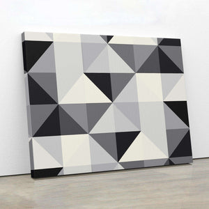 Black and White Geometry Canvas Wido 