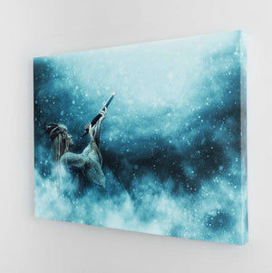 A Coupe of Wolves Canvas Magna Canvas 