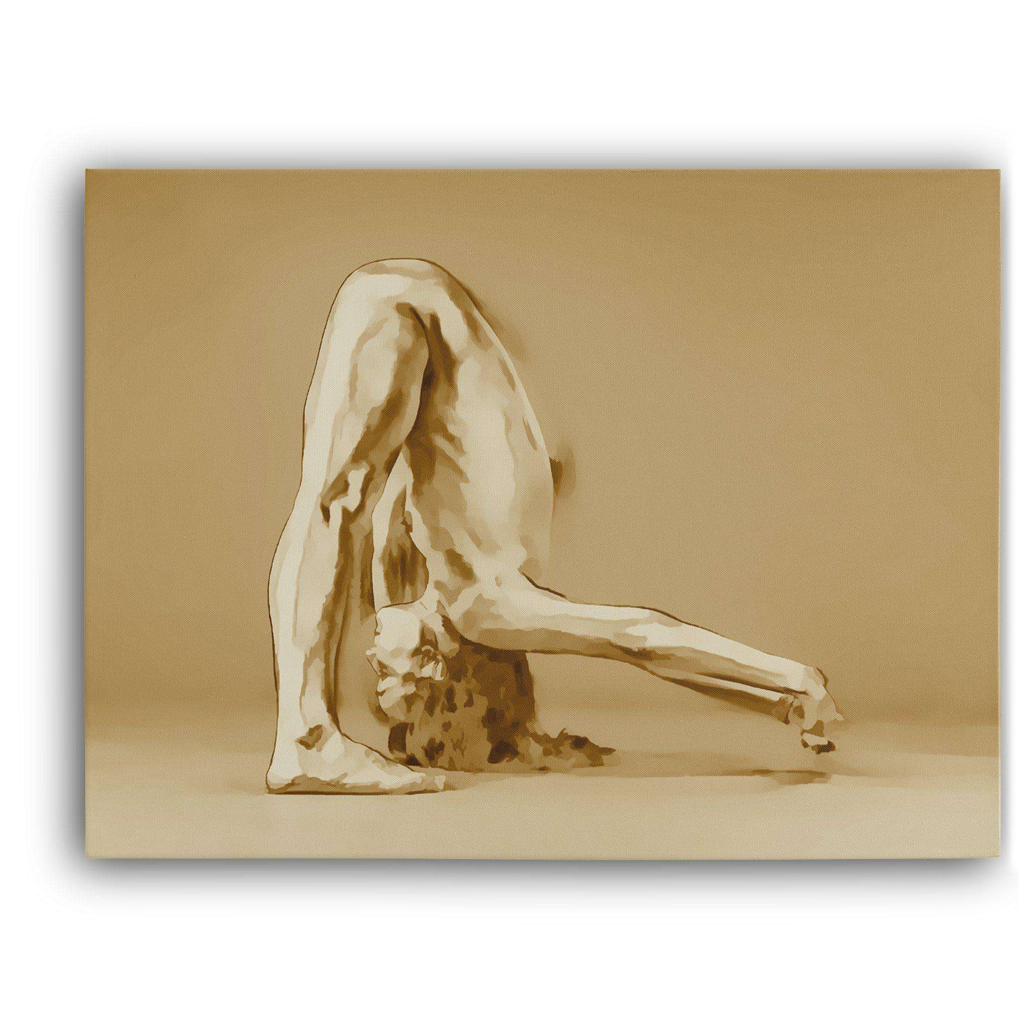 Uttanasana Canvas Wido 30x60 cm / 12x24″ Dark 